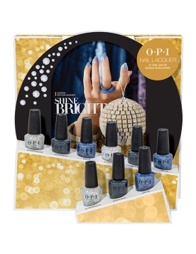 NAIL LACQUER 9PC Glitter Chipboard Display
